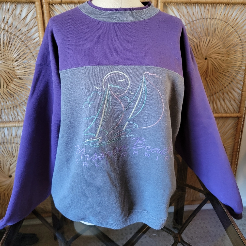 Vintage Hanes Misson Beach Cali Sweatshirt